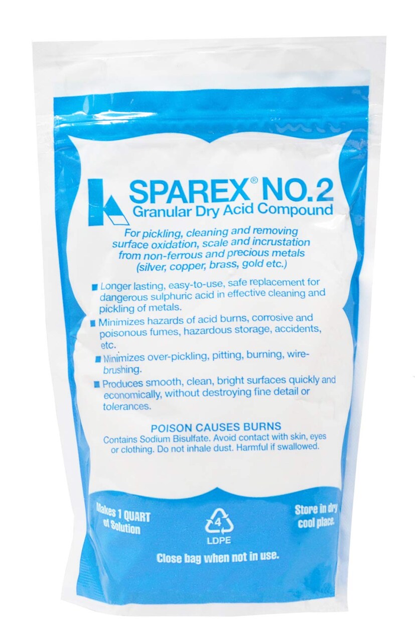 10 Oz No 2. Sparex Granular Dry Acid Compound for Jewelry Making Pickling Metal Cleaning Oxidation